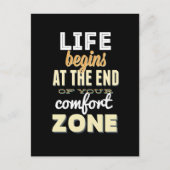 命だ！ヴィンテージタイポグラフィ感動的はがき ポストカード (正面)