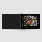 命のお祝い，名前，赤い花と岩， ゲストブック (全面)