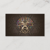 命のトライケトラカラフル葉の木 名刺 (正面)