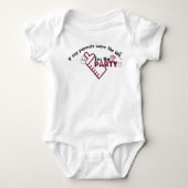 命のパーティー!おもしろい引用文 | ベビーボディスーツ (正面)