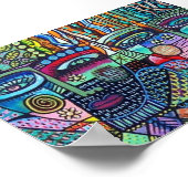 命のフラクタルの木メキシコのカップルのポスター ポスター (角)