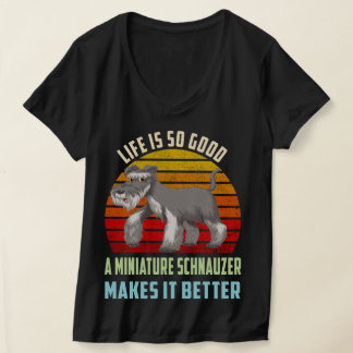 命のミニチュアシュナウザーが良い Tシャツ