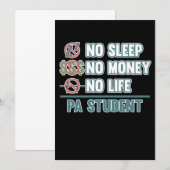 命の危機 学生 医師アシスタント 医療 招待状 (正面/裏面)