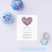 命の喜びの紙の祝い | 紫陽花 チラシ (シングル)