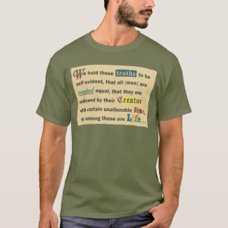 命の宣言をしたメンズシャツ Tシャツ