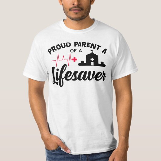 命の恩人の親に贈る言葉 Tシャツ (正面)