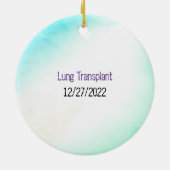 命の息を受けた肺移植 セラミックオーナメント (裏面)