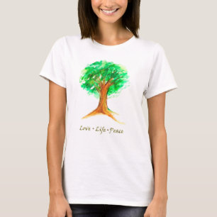 命の愛の木 Tシャツ