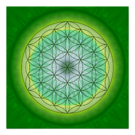 命の曼荼羅の花No.3はTutti設計 ポスター