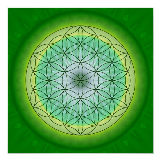 命の曼荼羅の花No.3はTutti設計 ポスター (正面)