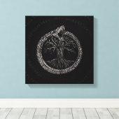 命の木とオロボロス キャンバスプリント (インサイチュ (ウッドフロア))