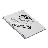 命の木のゲストブック結婚の追悼式 ノートブック (右側)