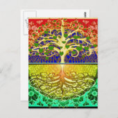 命の木のハート ポストカード (正面/裏面)