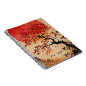 命の木の上の真紅の太陽 ノートブック (右側)