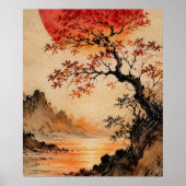 命の木の上の真紅の太陽 ポスター (正面)