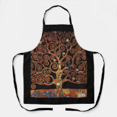 命の木の下にクリムト・アート エプロン (正面)