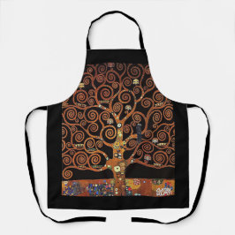命の木の下にクリムト・アート エプロン