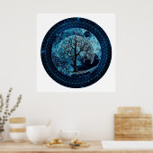 命の木の夜空 ポスター (キッチン)