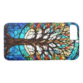命の木ステンドグラスデザイン Case-Mate iPhoneケース (裏面(横))