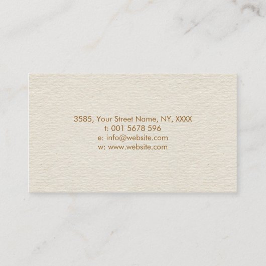 命の木 – カラフル葉 名刺 (裏面)