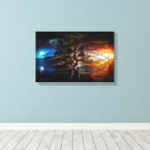 命の木 キャンバスプリント (インサイチュ (ウッドフロア))