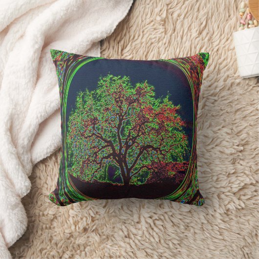 命の木….. クッション (ブランケット)
