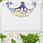 命の木,命の木,命の木の贈り物。 キッチンタオル (折り畳み)