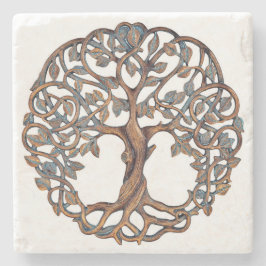 命の木，命の木，命の木の贈り物。 ストーンコースター