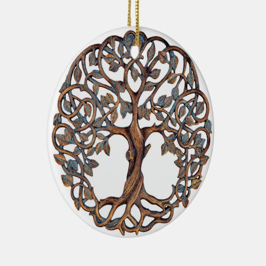 命の木,命の木,命の木の贈り物。 セラミックオーナメント (右)