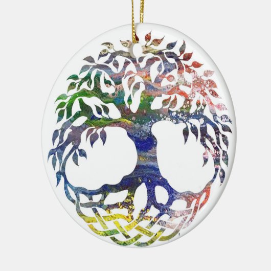 命の木，命の木，命の木の贈り物。 セラミックオーナメント (左)