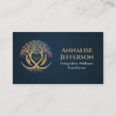 命の木 – 癒しの抱擁 名刺 (正面)