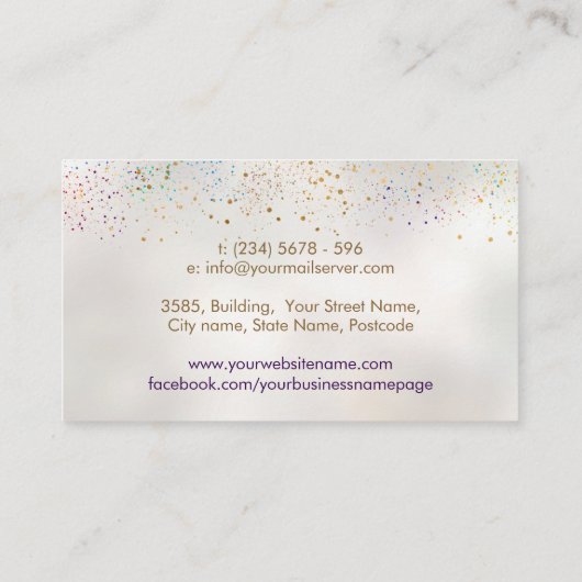 命の木 – 癒しの抱擁 名刺 (裏面)