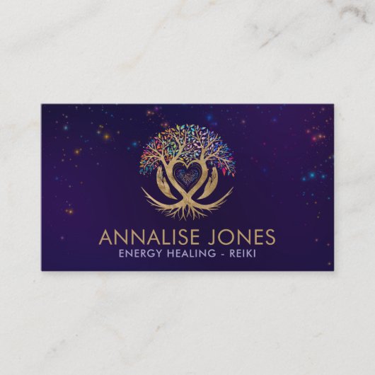 命の木 – 癒しの抱擁 名刺 (正面)