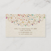 命の木 – Yggdrasil -カラフル葉 名刺 (裏面)