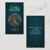 命の木 – Yggdrasil -カラフル葉 名刺 (正面/裏面)