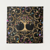 命の木 – Yggdrasil -カラフル タペストリー (正面)