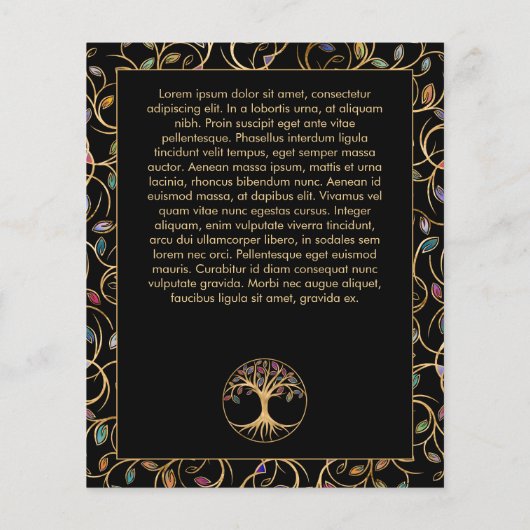 命の木 – Yggdrasil -カラフル チラシ (裏面)