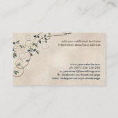 命の木 – Yggdrasil -ターコイズ葉 名刺 (裏面)