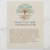 命の木 – Yggdrasil -金ゴールドと絵を描葉の チラシ (正面)