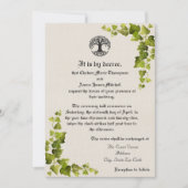 命の樹 中世の招待状 招待状 (正面)