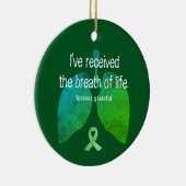命の肺移植の息カスタム周り セラミックオーナメント (右)