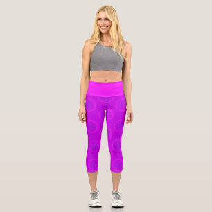 命の花 - 太陽 - シームレス パターン 3 カプリレギンス