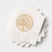 命はっきりした独身のの木の上の#1F 箔ナプキン (インサイチュ (積み重ね))