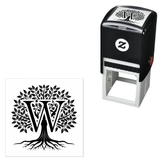 命はっきりした独身のの木の上の#2 セルフインキングスタンプ (インサイチュ)