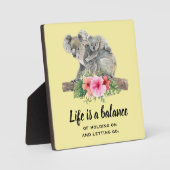 命はコアラ感動的グマと均衡 フォトプラーク (正面)