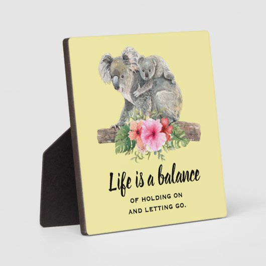 命はコアラ感動的グマと均衡 フォトプラーク (正面)