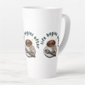 命はコーヒーの後に始まる カフェラテマグ (右アングル)