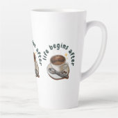 命はコーヒーの後に始まる カフェラテマグ (右)