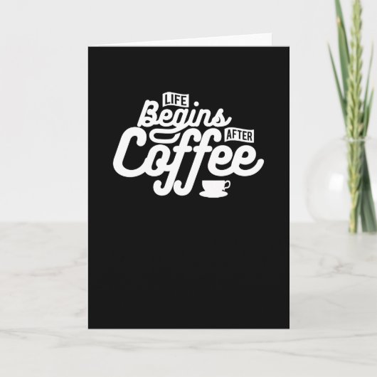 命はコーヒーの後に始まる カード (正面)