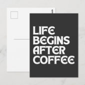 命はコーヒーの後に始まる ポストカード (正面/裏面)